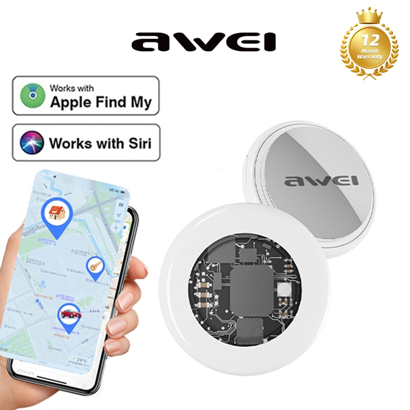 Awei P50 GPS Tracker เครื่องติดตามบลูทูธ ค้นหากุญแจ ตัวเลือกแทน Air Tag ใช้ได้กับ iOS