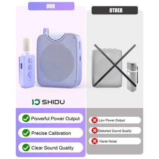 SHIDU Wireless Voice Amplifier 30W ไร้สายไมค์ช่วยสอน มัคคุเทศก์ โทรโข่งไมค์สอน ลําโพงช่วยสอนไมค์