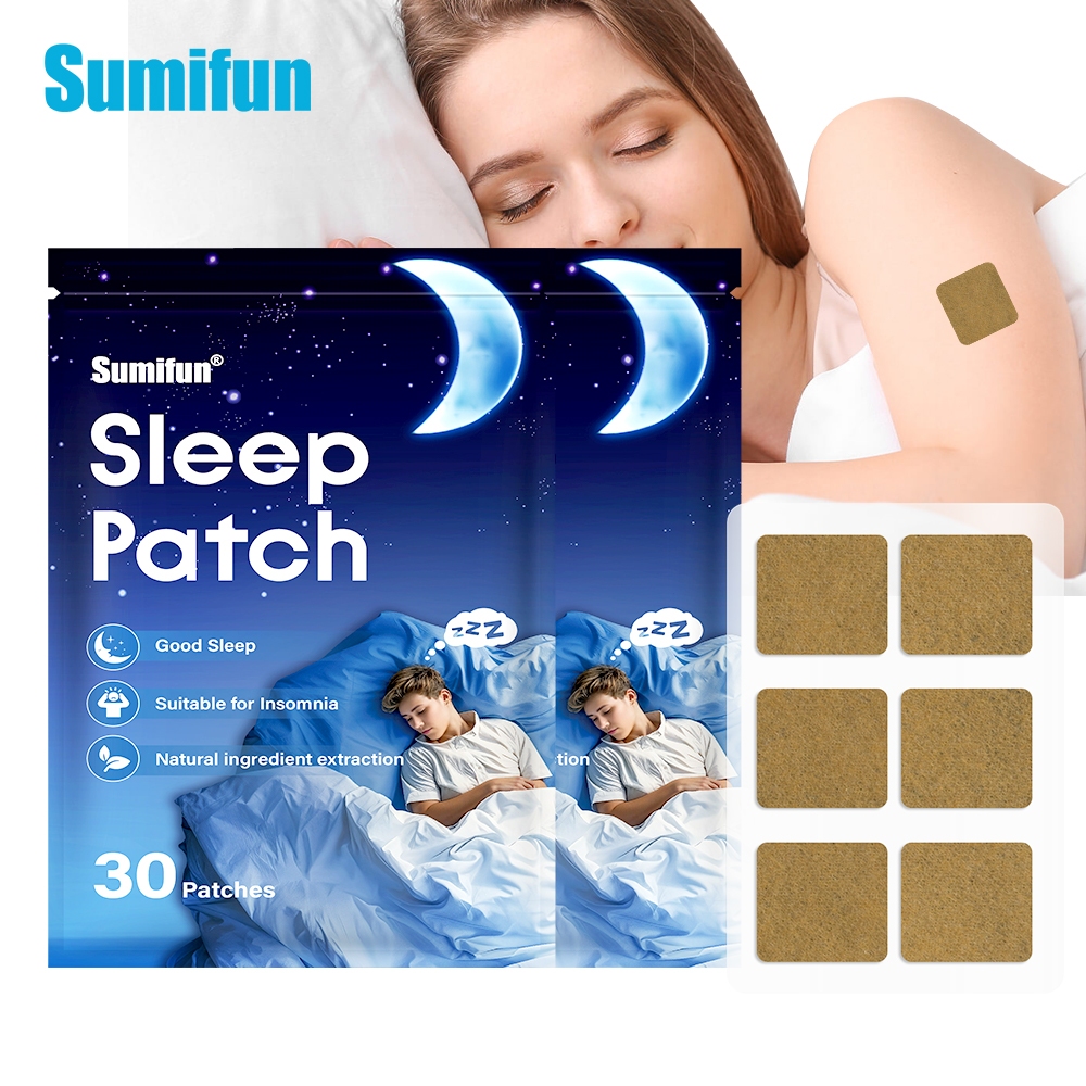 30 ชิ้น Sleep Care Patch ผ่อนคลายร่างกายบรรเทาความวิตกกังวลความดัน Body Health Care