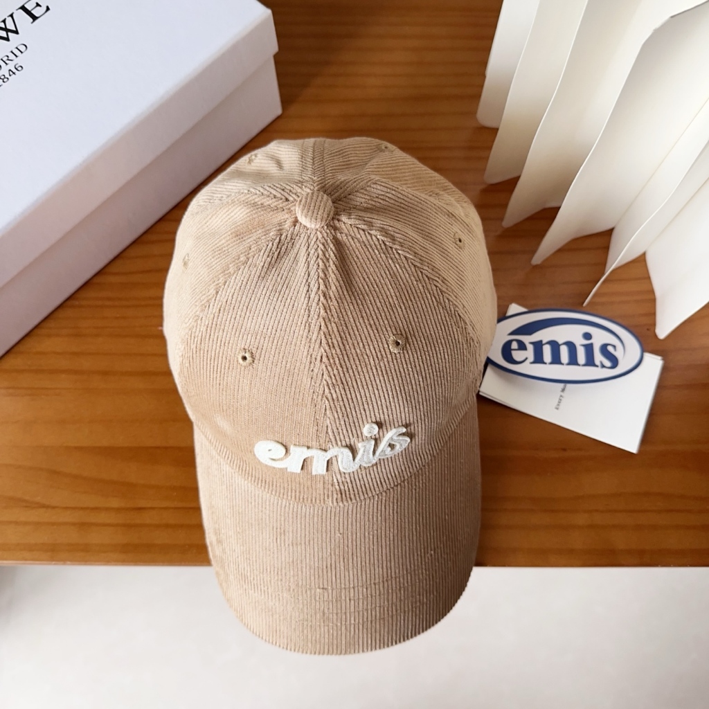 EMIS922 หมวกเบสบอลผ้าลูกฟูก Unisex