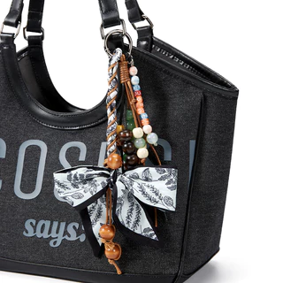 ECOSUSI กระเป๋าหนังแฟชั่นพร้อม charm แบบ casual สำหรับผู้หญิง