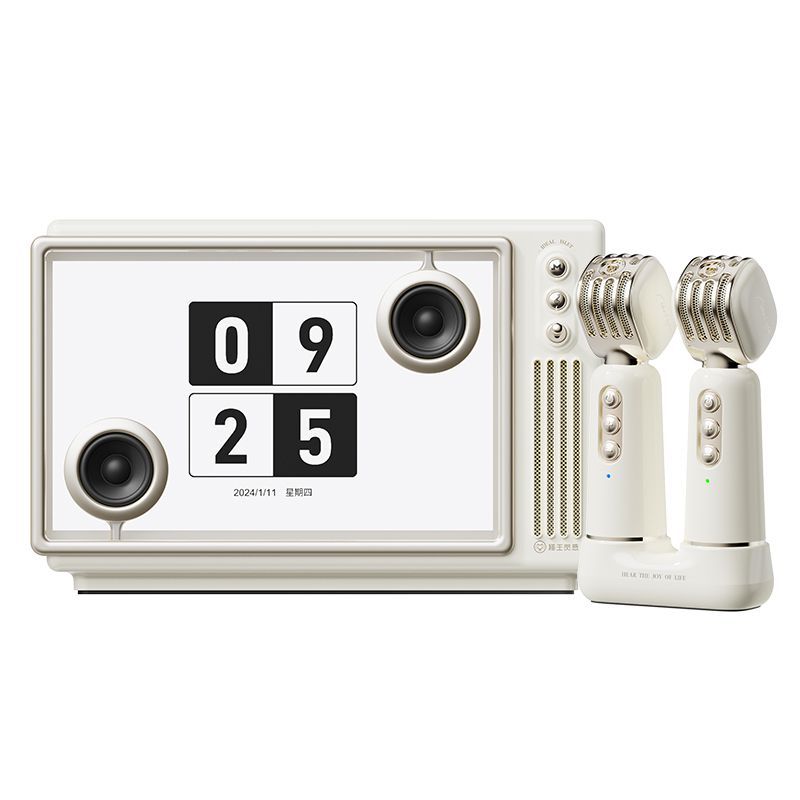 Muzen MW-T5 Elvis Lyrics Audio - เวอร์ชั่นคาราโอเกะไมโครโฟนคู่, เอฟเฟกต์เนื้อเพลงลอยแบบไดนามิกของธีม