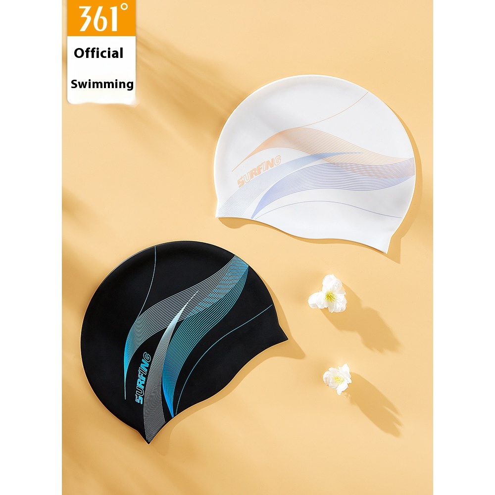 [2026มาใหม่] 361 องศาการ์ตูนออกแบบหมวกว่ายน้ําซิลิโคนสําหรับผู้ใหญ่