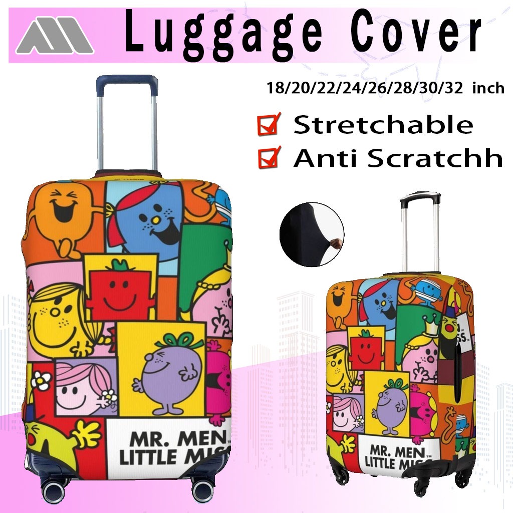 ผ้าคลุมกระเป๋าเดินทาง ผ้าสแปนเด็กซ์ แบบยืดหยุ่น ยืดหยุ่น MR.MEN&LITTLE MISS MRI Travel Luggage Cover