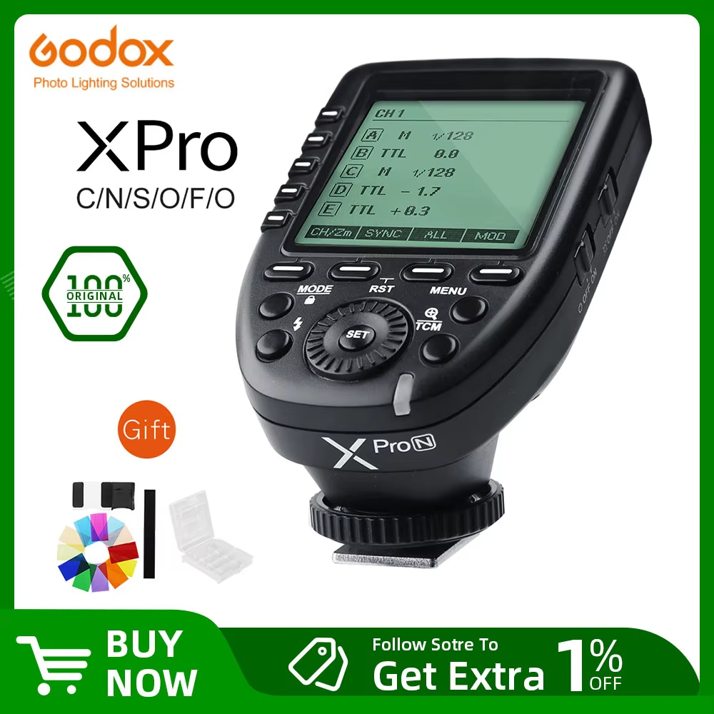 Godox Xpro-C Xpro-S Xpro-N Xpro-F Xpro-O Xpro-P 2.4G TTL เครื่องส่งสัญญาณทริกเกอร์ไร้สาย
