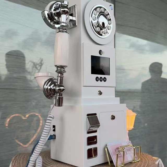 โมเดิร์น Minimalist Video Guestbook โทรศัพท์สําหรับโต๊ะต้อนรับ - The Sleek-Design Video Guestbook Ph