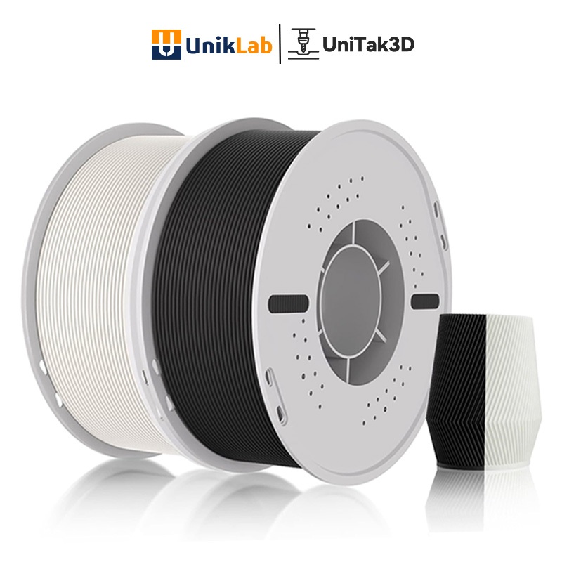 【🎁ซื้อ 9 แถม 1】UniTak3D PLA Matte 3D Printer Filament 1.75mm 1kg(พร้อมม้วน) for Bambu Lab/Anycubic/Creality All 3D Printer PLA เส้นพลาสติก