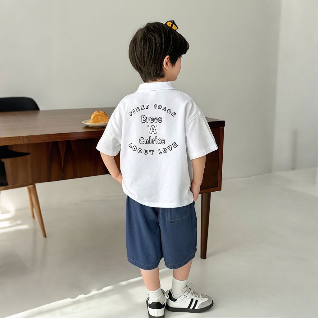 SweetKids พร้อมส่งจากกทม🌸กางเกงขาสั้นเด็ก🍓กางเกงยีนส์ขาสั้นเด็กผู้ชาย สไตล์เกาหลี ผ้าบางเบา ใส่สบาย ใส่สบาย แฟชั่นฤดูร้อนใหม่ - รูปที่ 3