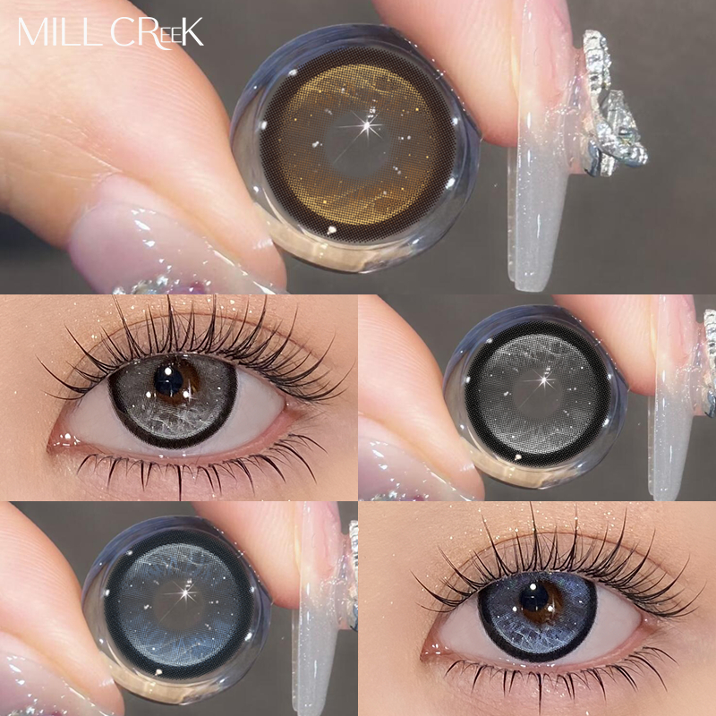 Mill CreekPower Lens เลนส์คอนแทคเลนส์ One ปีคอนแทคเลนส์Degree0~8.00ความจุน้ําสูง 14.5 มม.