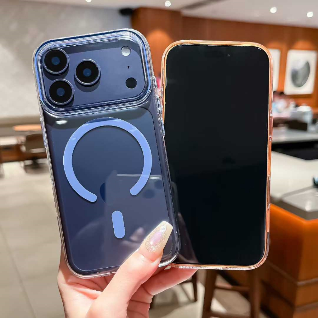 เครื่องหมายคําถามโปร่งใสเคสโทรศัพท์แม่เหล็กสําหรับ ไอโฟน 17 17อากาศ 16 15 14 13 12 11 มือโปร สูงสุด บวก ต่อต้านลดลงป้องกันปลอกโดยไม่ต้องสีเหลืองปกหลัง