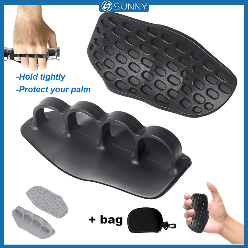 SunnyFit ถุงมือยกน้ำหนักซิลิกอน ขนาด 4 นิ้ว ทำจากซิลิโคนและยาง ป้องกันการลื่น เหมาะสำหรับการฝึกฝนทั่วไปในห้องฟิตเนส เช่น deadlifts