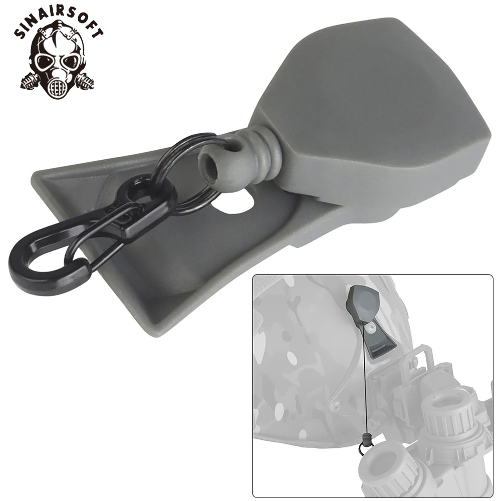 หมวกกันน็อก SINAIRSOFT VAS NVG Basic พร้อมสายคล้องคอ และเชือกยืดหยุ่น เพื่อความปลอดภัยขณะสวมใส่ สำหร