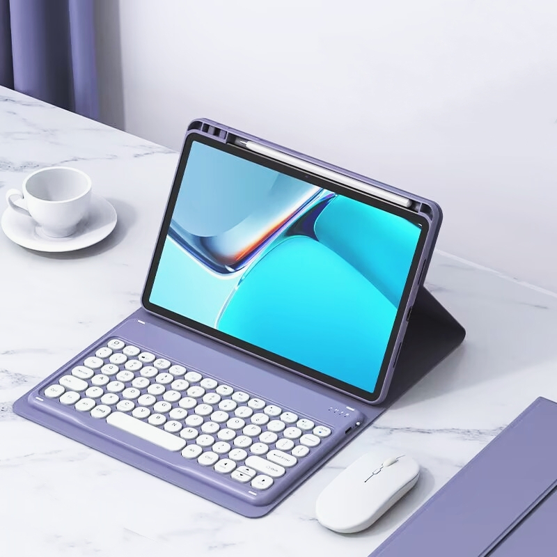 สําหรับ Honor Pad X8a 11 " 2024 NDL-W09/NDL-L09 แม่เหล็กบลูทูธคีย์บอร์ดหนังฝาครอบดินสอผู้ถือ