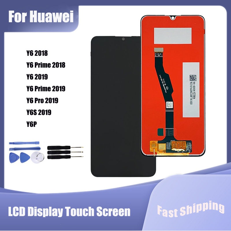 สําหรับ Huawei Y6 2018 2019 Y6 Prime 2018 2019 Y6S Y6P จอแสดงผล LCD Touch Screen Digitizer Assembly