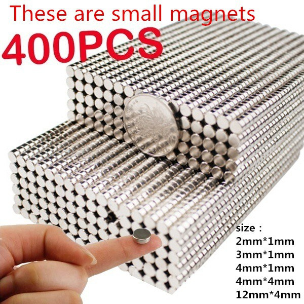 (เป็นแม่เหล็กเล็ก!!!) 100 ชิ้น/200 ชิ้น/400 ชิ้น Super Strong Neodymium แม่เหล็กหายากแม่เหล็กถาวร N35 แผ่นตู้เย็น Craft 4 มิลลิเมตร** 3 มิลลิเมตร * 2 มิลลิเมตร