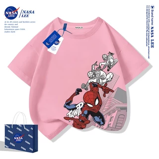 [จัดส่งในวันเดียวกัน] เสื้อยืดผ้าฝ้ายแท้สำหรับทั้งชายและหญิง ออกแบบตามธีมซูเปอร์ฮีโร่ ระบายอากาศได้ดี และดูดซับเหงื่อ