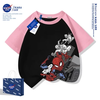 [จัดส่งในวันเดียวกัน] เสื้อยืดผ้าฝ้ายแท้สำหรับทั้งชายและหญิง ออกแบบตามธีมซูเปอร์ฮีโร่ ระบายอากาศได้ดี และดูดซับเหงื่อ