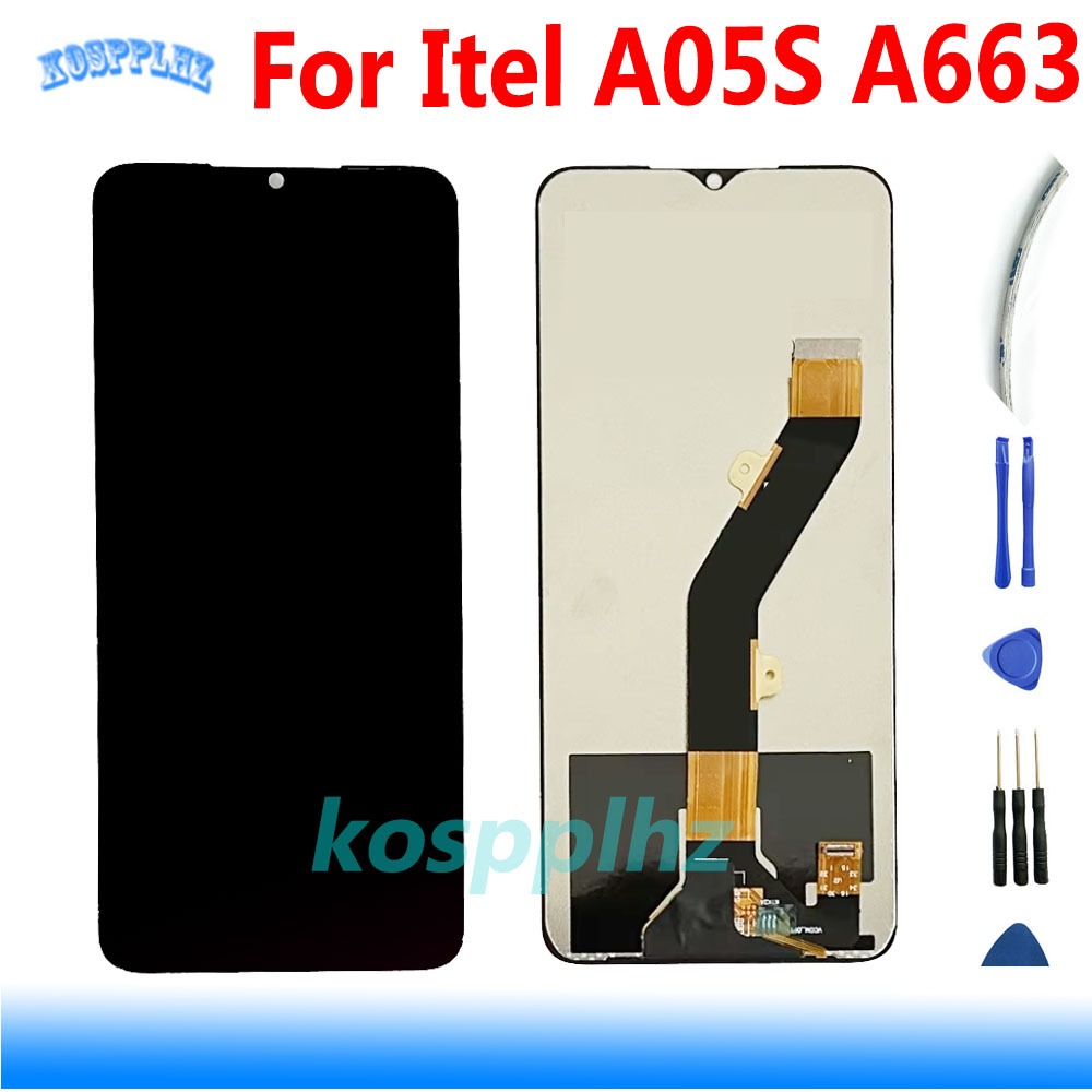 ทดสอบ 6.6 "LCD สําหรับ Itel A05S A663LC จอแสดงผล LCD Touch Screen Digitizer แผงสําหรับ Itel S23 S665