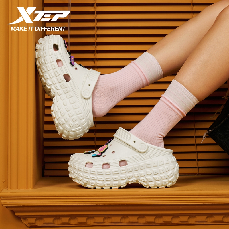 【xtep】รองเท้าแตะผู้หญิงพื้นหนา EVA กันลื่นและกันกลิ่น เหมาะสำหรับวันหยุดฤดูร้อนและใช้กลางแจ้ง - รูปที่ 6
