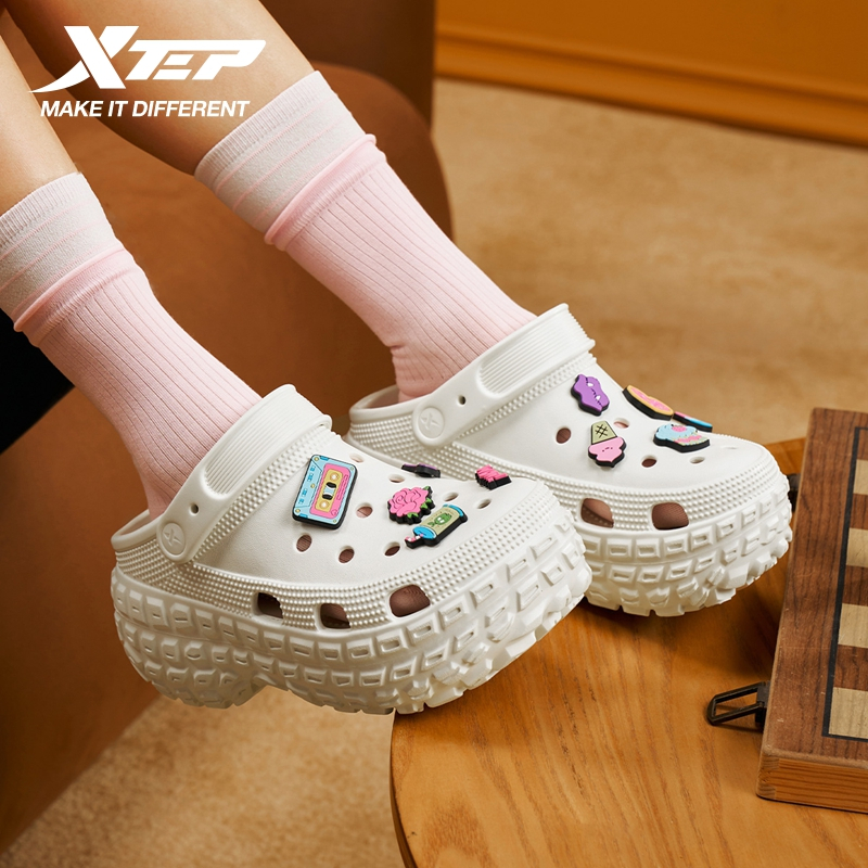 【xtep】รองเท้าแตะผู้หญิงพื้นหนา EVA กันลื่นและกันกลิ่น เหมาะสำหรับวันหยุดฤดูร้อนและใช้กลางแจ้ง - รูปที่ 5