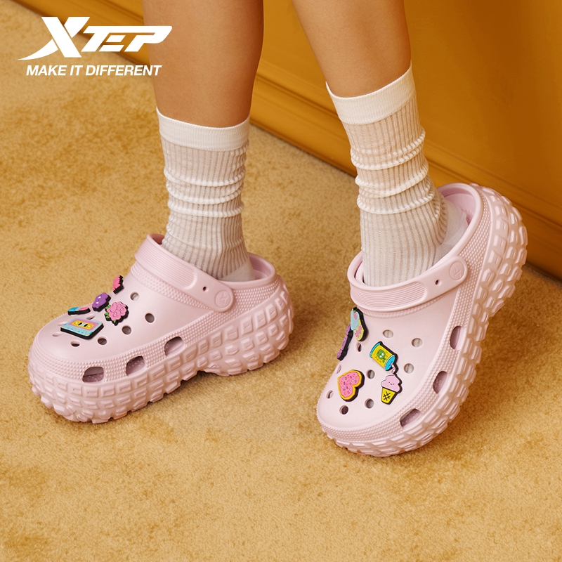 【xtep】รองเท้าแตะผู้หญิงพื้นหนา EVA กันลื่นและกันกลิ่น เหมาะสำหรับวันหยุดฤดูร้อนและใช้กลางแจ้ง - รูปที่ 3