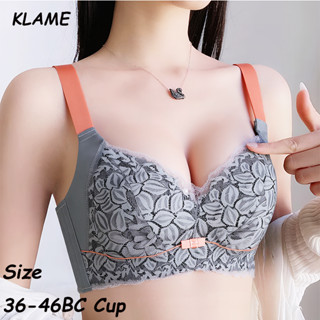 ชุดชั้นในแบบคัพบราสำหรับผู้หญิง ขนาด 36-46 พush-up ไร้สายปรั…