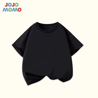 【ส่งในวันเดียวกัน】เสื้อยืดเด็กแขนสั้น สีพื้น 9 สีให้เลือก (ขาว-ดำ-ชมพู-ส้มอ่อน-ฟ้า-เขียว-น้ำตาล-แดง-ม่วง) ผ้าฝ้าย 100% ระบายอากาศดี ใส่สบาย แบบ Unisex
