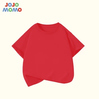 【ส่งในวันเดียวกัน】เสื้อยืดเด็กแขนสั้น สีพื้น 9 สีให้เลือก (ขาว-ดำ-ชมพู-ส้มอ่อน-ฟ้า-เขียว-น้ำตาล-แดง-ม่วง) ผ้าฝ้าย 100% ระบายอากาศดี ใส่สบาย แบบ Unisex