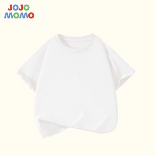 【ส่งในวันเดียวกัน】เสื้อยืดเด็กแขนสั้น สีพื้น 9 สีให้เลือก (ขาว-ดำ-ชมพู-ส้มอ่อน-ฟ้า-เขียว-น้ำตาล-แดง-ม่วง) ผ้าฝ้าย 100% ระบายอากาศดี ใส่สบาย แบบ Unisex