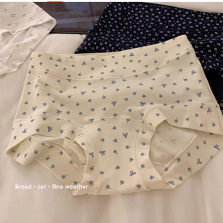 Sweetie 💛M-2XL💛กางเกงชั้นในผู้หญิง ผ้าฝ้ายแท้ แอนตี้แบคทีเรีย ทรงกลางเอว เนื้อผ้าเป็นมิตรต่อผิว สวมใส่สบาย เป้ายาว กางเกงบ็อกเซอร์
