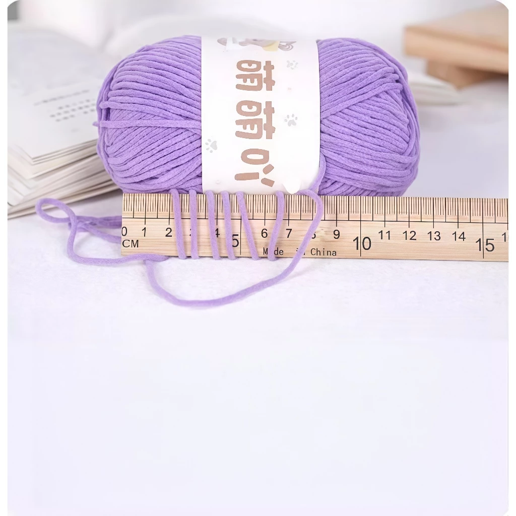 Star&Fish ไหมถักอุด้งเส้นเล็ก 2.5 มิล 1ply สำหรับถักกระเป๋า/หมวก/ตุ๊กตา thumbnail 9