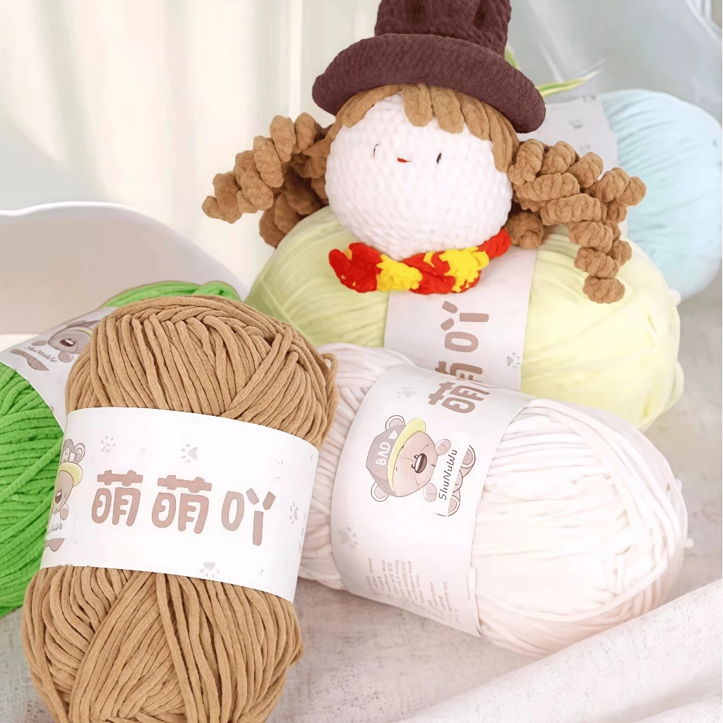 Star&Fish ไหมถักอุด้งเส้นเล็ก 2.5 มิล 1ply สำหรับถักกระเป๋า/หมวก/ตุ๊กตา thumbnail 6