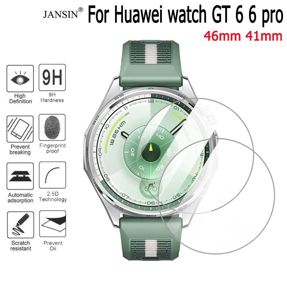 ฟิล์มกระจก สําหรับ Huawei Watch GT6 pro 6 5pro 5 46mm 41mm 42mm ฟิล์มกระจกนิรภัยกันรอยหน้าจอ Smart Watch สมาร์ทวอทช์