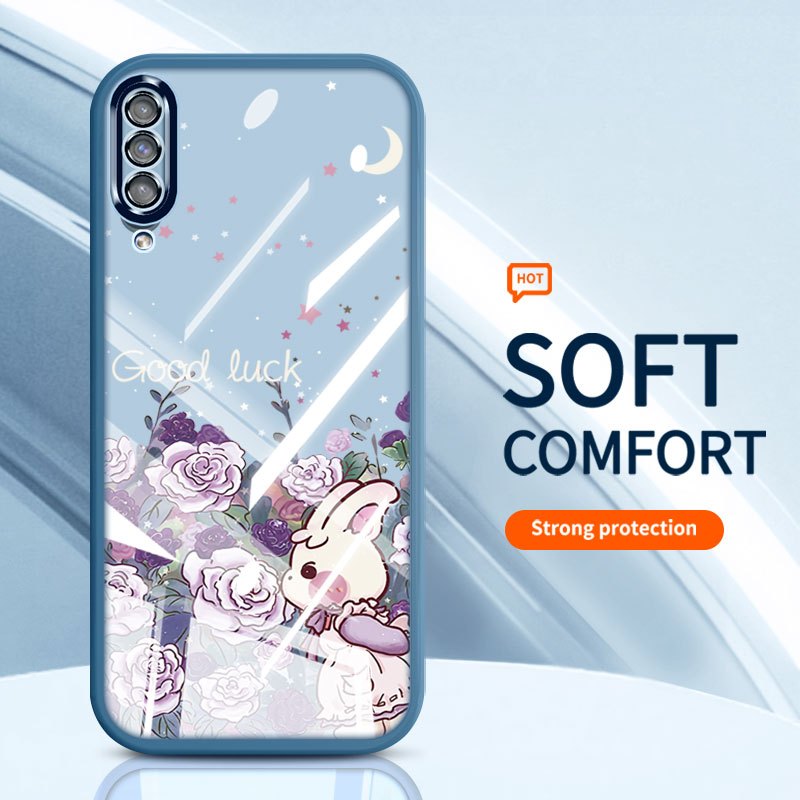 SAMSUNG YBD Clearเคสโทรศัพท์สําหรับSamsung Galaxy A50 A50S A30S A307 A03S A02S M02S A025 A307 สีม่วง