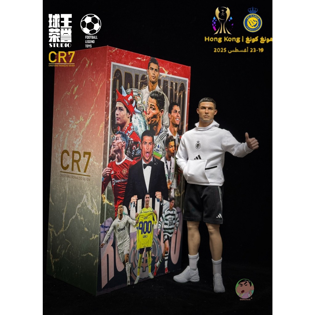 King of Football Honors 1/6 Cristiano Ronaldo Hongkong Casual version Action Figure