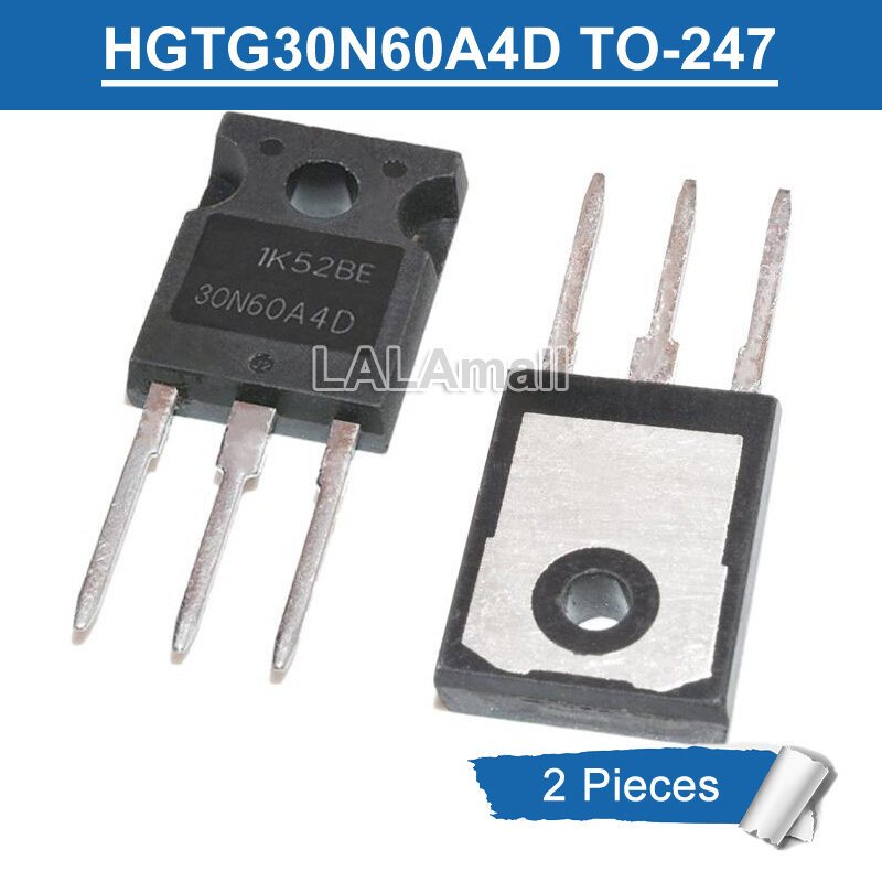 2 ชิ้น HGTG30N60A4D 30N60A4D TO-247 600V N-Channel IGBT ทรานซิสเตอร์เดิม