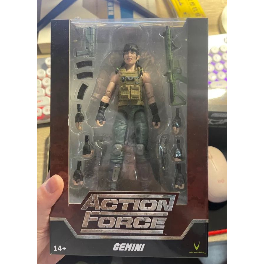 (กล่องชํารุด) VALAVERSE ACTION FORCE คลื่นที่ 4 ของ Gemini GEMINI 1/12 Gemini แอ็คชั่นฟิกเกอร์ขนาด 6