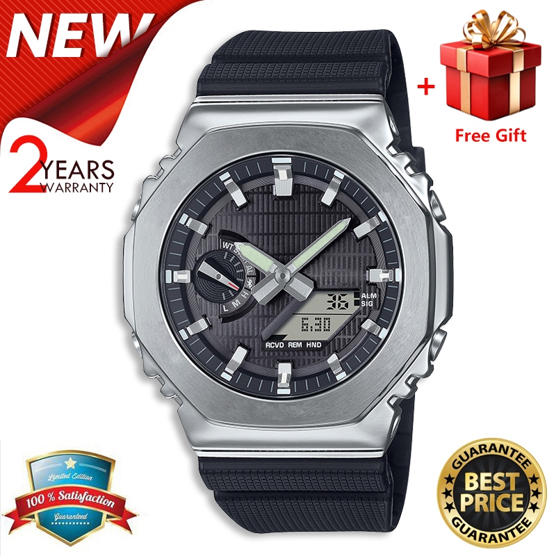 (ของแท้ 100%) คาสิโอCasio นาฬิกาคาสิโอของแท้ นาฬิกาข้อมือผู้ชาย CMGประกันภัย 1 ปีรุ่น GBM-2100-1A นา