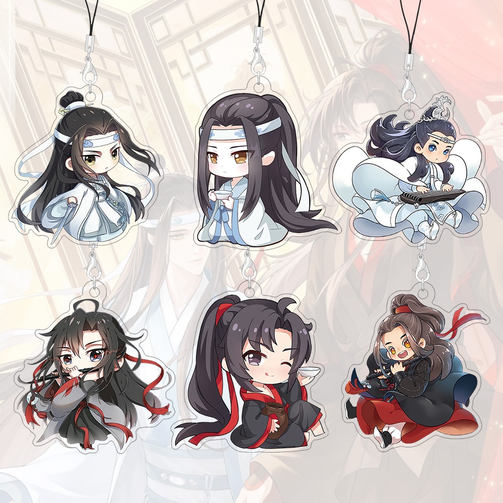 สายรัดโทรศัพท์ Patriarch Of Magic Dao อะนิเมะ Lanyards จี้อะคริลิคภาพเคลื่อนไหวกระเป๋า Charms 55 มม.อุปกรณ์เสริมโทรศัพท์