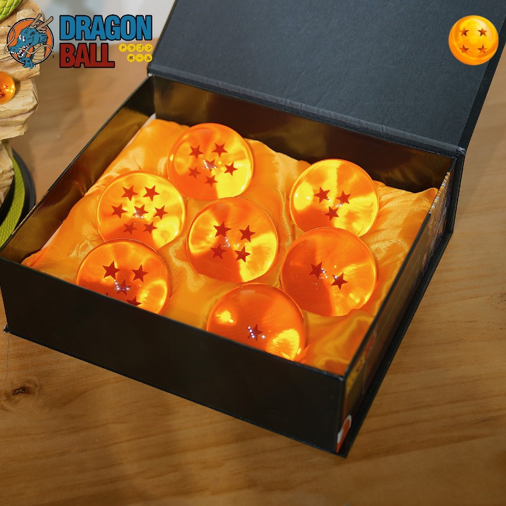 Dragon Ball ชนิดบรรจุกล่อง1-7ดาว 7ทรงกลมดราก้อนบอลอะนิเมะดราก้อนบอลzรุ่นสีเหลืองสีฟ้า 3.5/4.3เซนติเมตรคอลเลกชันของเล่น