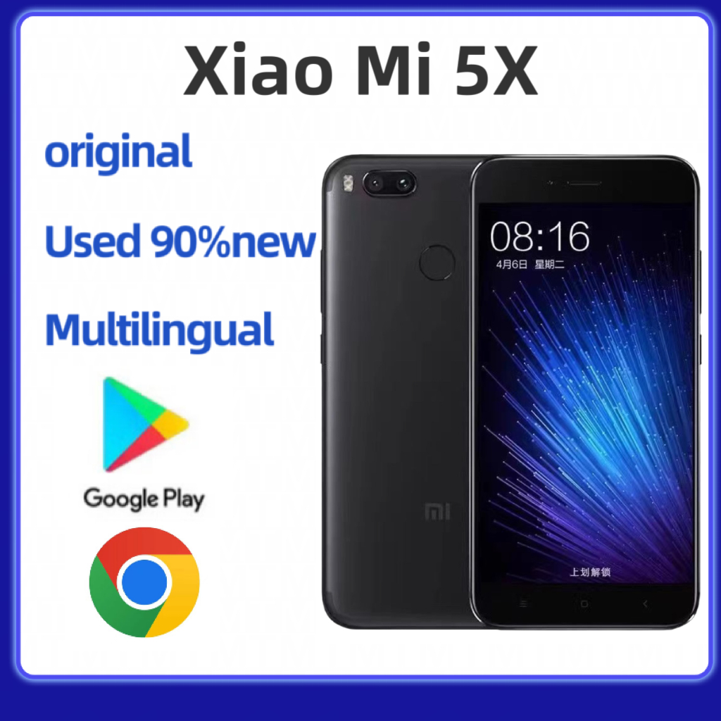 มือสองต้นฉบับ Xiaomi MI5X 4+32/64GB สมาร์ท 4G โทรศัพท์ 12.0MP 3080mAh 5.5 นิ้ว 90% ใหม่