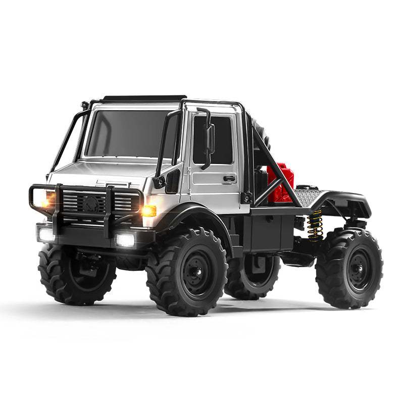 In stockMN รุ่น MN333 Unimog U4000 1/18 RC Rock Crawler – ตัวเครื่องโลหะเต็มรูปแบบ, 4WD, 2.4GHz, RTR