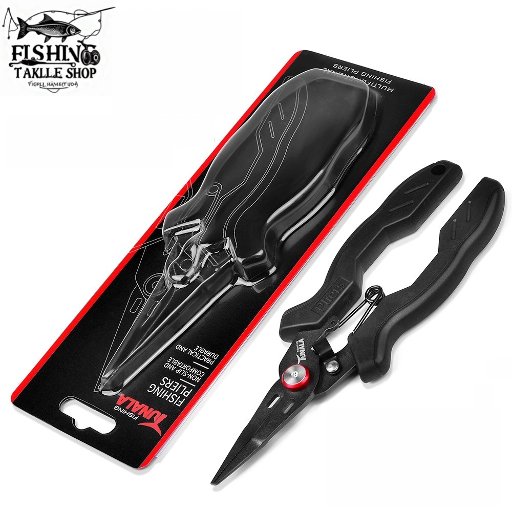 ​คีมจับปลามัลติฟังก์ชันเทฟลอน สแตนเลส ปากเรียว สำหรับเปิดแหวน-ถอดตะขอ-เหยื่อเล็ก ​ส่งฟรีทั่วประเทศ🚚