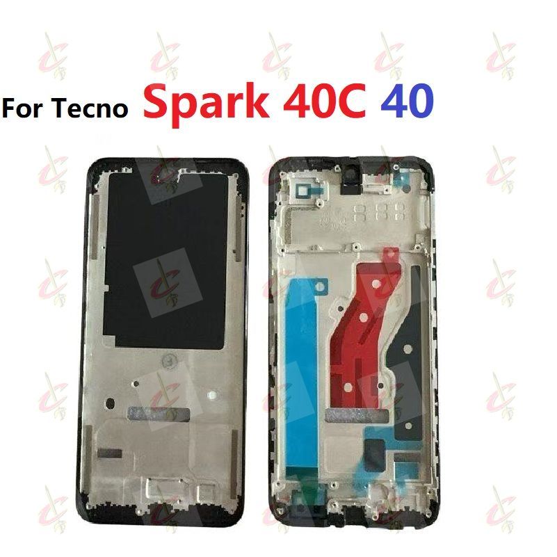 กรอบ LCD สําหรับ Tecno Spark 40C 40 KM5 KM4K Body Bezel Plate
