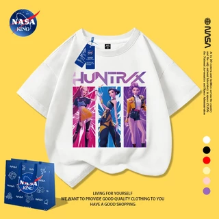 【ของขวัญวันเด็ก】🚚NASA เสื้อยืดเด็ก 2025 ผ้าฝ้ายแท้ แขนสั้น สไตล์เกาหลี ลายน่ารัก KPop Demon Hunters(นักล่าปีศาจ)