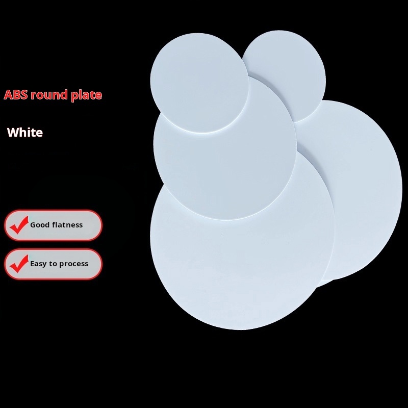 แผ่น ABS 300~500 มม. แผ่นกลม แผ่นพลาสติก แผ่นพลาสติก ABS สีขาว ความหนาต่างๆ มีจําหน่าย ** - *