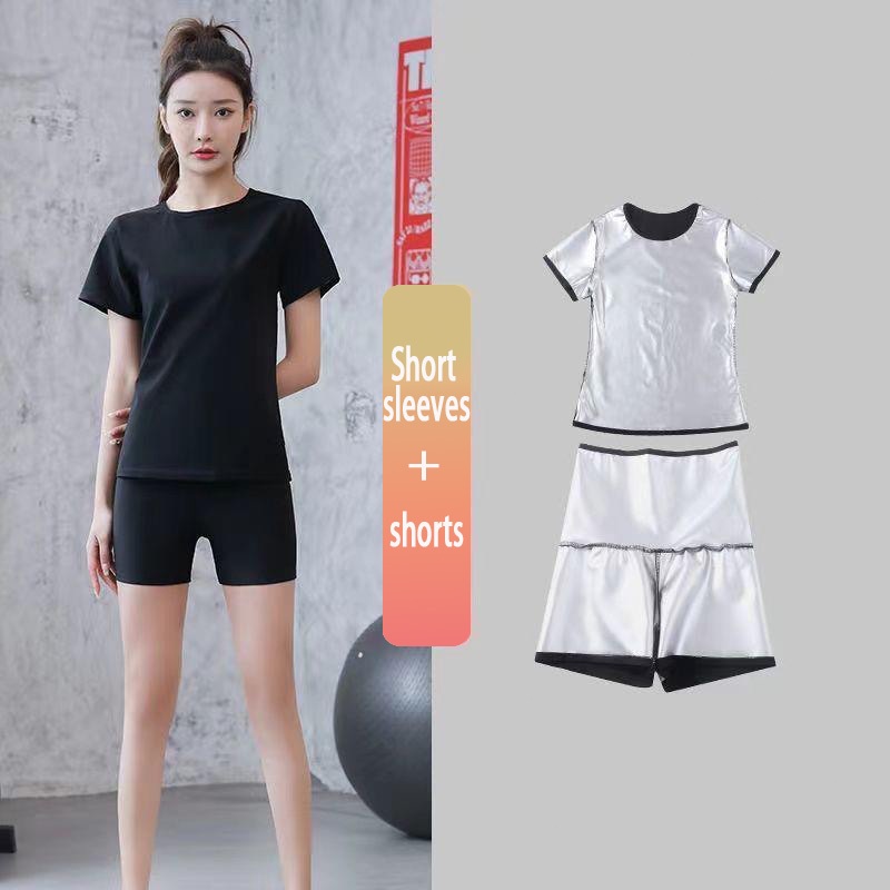 กางเกงเลกกิ้งซาวน่าสำหรับผู้หญิง ออกแบบเพื่อออกกำลังกายและโยคะ เอวสูง กระชับและระบายเหงื่อดี - รูปที่ 4