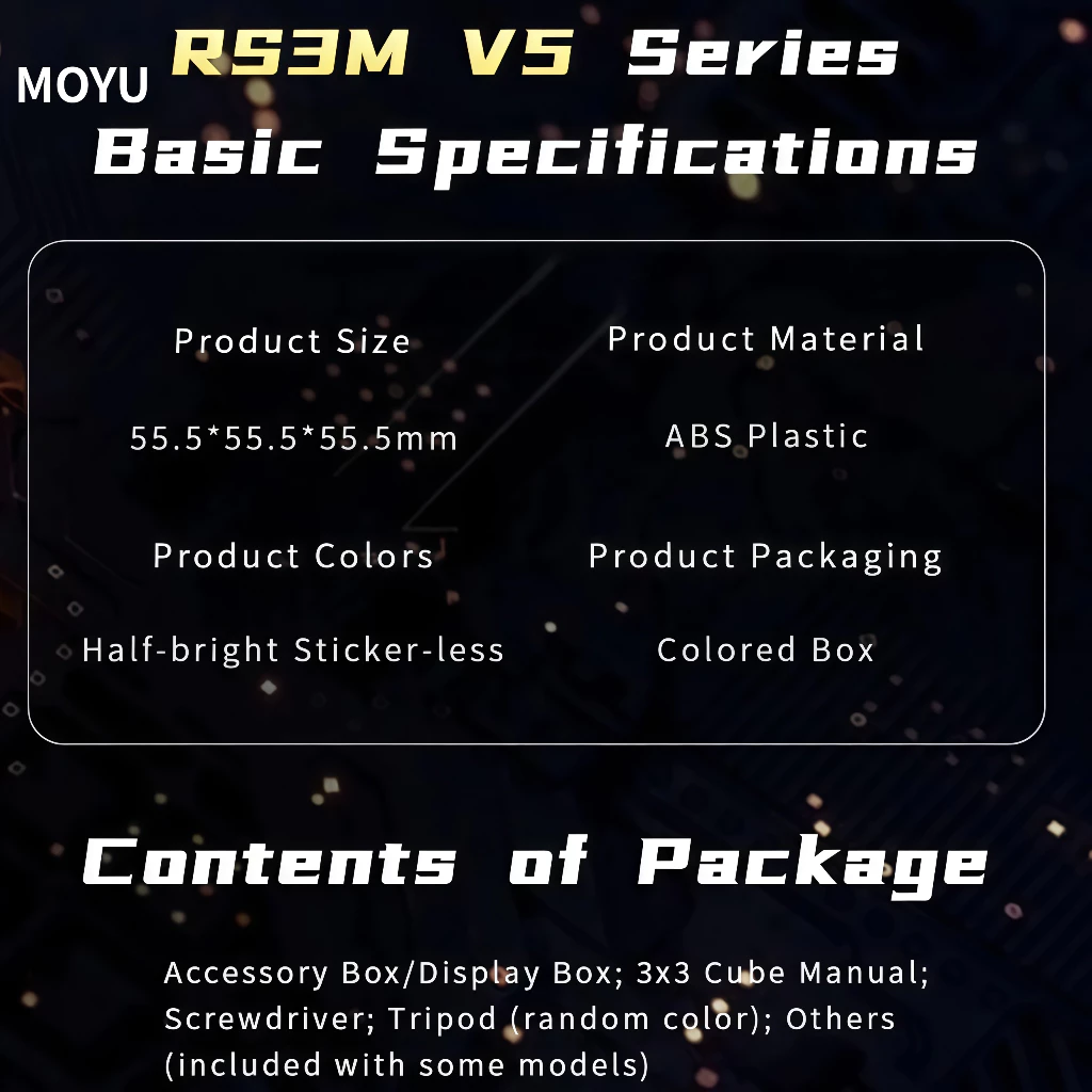 MoYu RS3M V5 3x3 Magnetic Cube Professional RS3M V5 MagLev Ball-Core UV 3x3x3 Cube ปริศนาของเล่น 3D ปริศนา Magic ของเล่นสําหรับเด็กและผู้ใหญ่ (หุ่นยนต์แม่เหล็กคู่) thumbnail 10