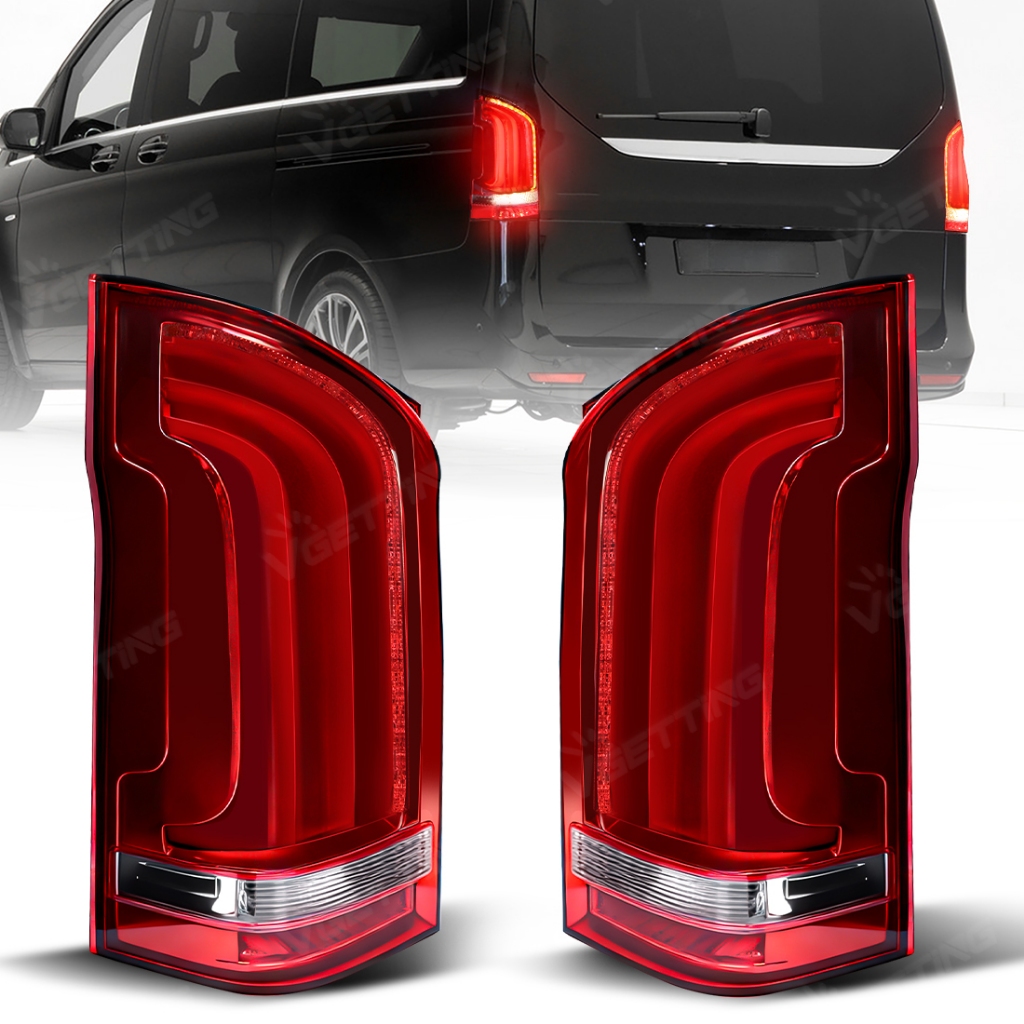 LED ไฟท้ายสําหรับ Benz Vito W447 V-Class V260 V250 V220 2015 2016 2017 2018-2023 ไฟเลี้ยวด้านหลังเบร