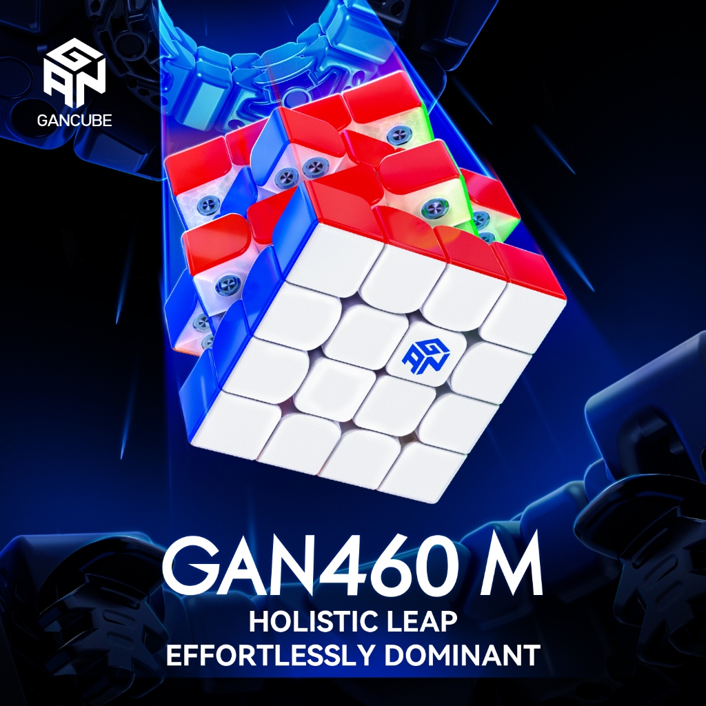 GAN 460M V2 UV 4x4 Core Magnetic Cube Professional GAN 460 M SP 4x4x4 ความเร็วแม่เหล็ก Cube ปริศนาขอ